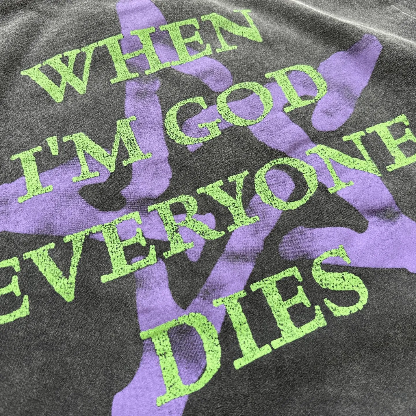P158 # CTS-101 [Manson GOAT Limited Edition] Saint x Marilyn Manson Marilyn Manson GOAT Ram Limited Long Sleeve Original 280g heavyweight fabric after consistent washing Retro single stitch heaven and earth stitch technology Heavy Assute yeast mill wash Size: S M L XL